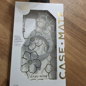 Case-Mate Floral Gems Case with Magnets for Galaxy S25 FE - Gold